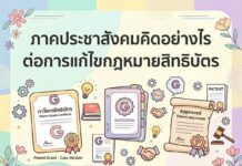 การแก้ (ร่าง) พ.ร.บ.สิทธิบัตรฯ ในมุมของภาคประชาสังคม